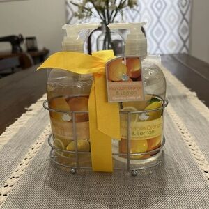 Good Essence Mandarin Orange&Lemon Hand Soap & Sanitizer- 16 oz. ea. New Set